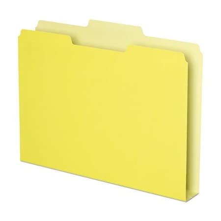Tops Business Forms Pendaflex, DOUBLE STUFF FILE FOLDERS, 1/3-CUT TABS, LETTER SIZE, YELLOW, 50PK 54456